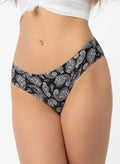 Slip donna brasiliano senza cuciture - simple paisley brasil