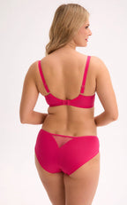 Slip da donna classici in microfibra e tulle ricamato | rhea