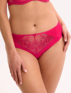 Slip da donna classici in microfibra e tulle ricamato | rhea