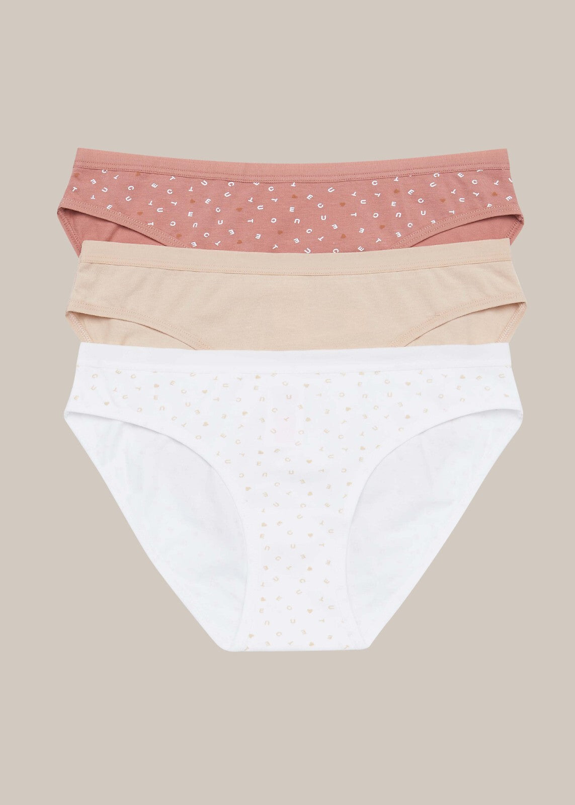 Slip donna in cotone elasticizzato - pack da 3 pezzi