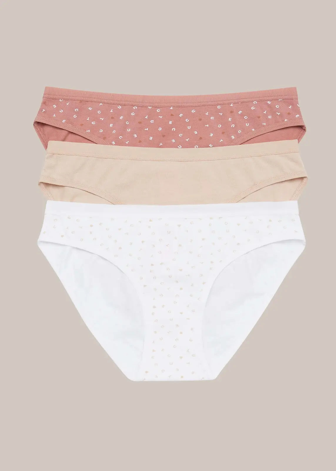 Slip donna in cotone elasticizzato - pack da 3 pezzi