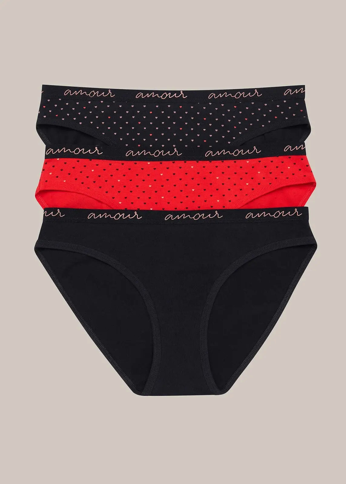 Slip donna in cotone elasticizzato - pack da 3 pezzi - 36508