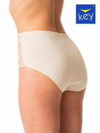 Slip donna in cotone elasticizzo a vita alta - confezione