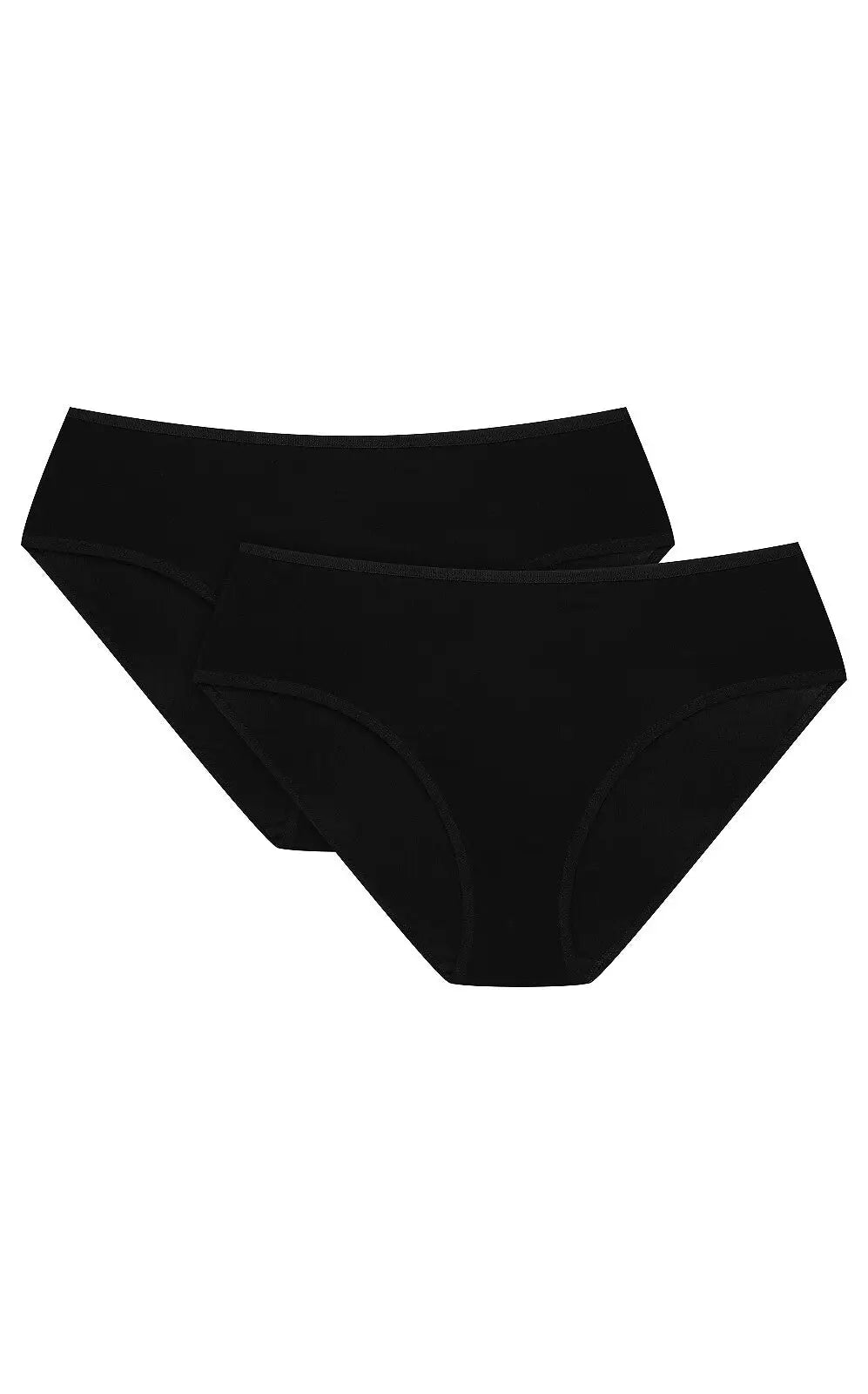 Slip donna dal taglio midi in viscosa - blue