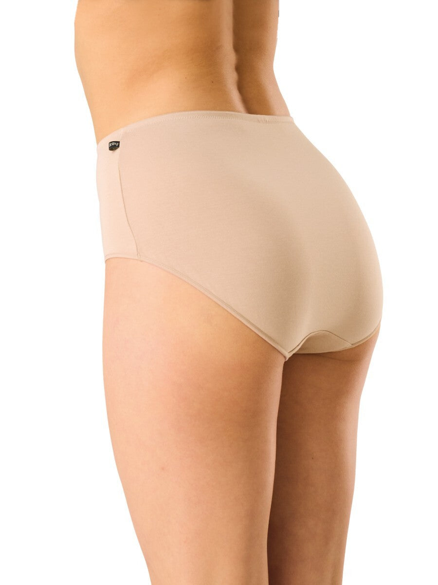 Slip donna in bambù elasticizzato a vita alta natural