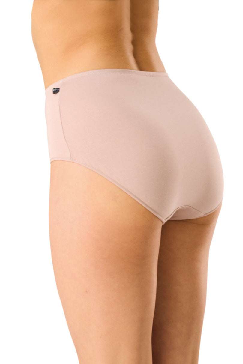 Slip donna in bambù elasticizzato a vita alta natural