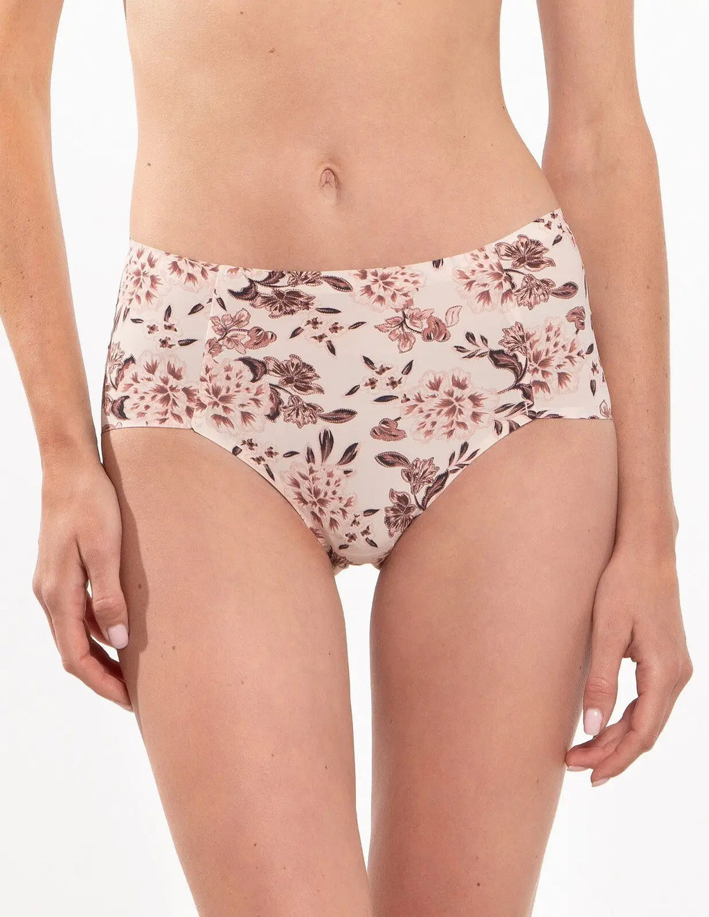 Slip donna laser cut - flower - l-pol 5027 - beige