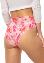 Slip da donna in microfibra con pizzo senza cuciture