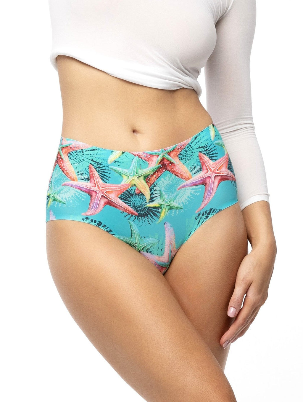 Slip da donna in microfibra ultralight - sea stars simple