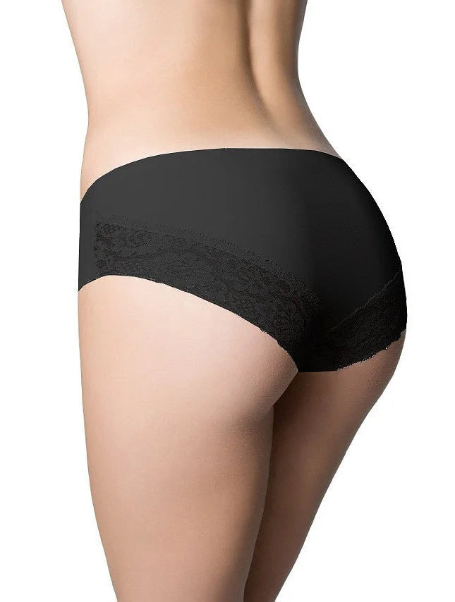Slip donna in microfibra ultrapiatto con pizzo - cheekie