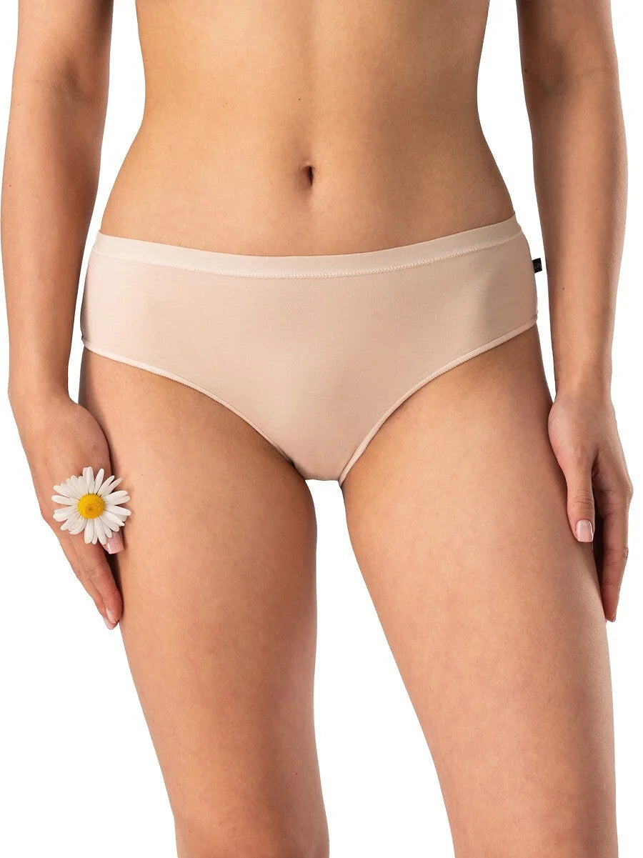 Slip donna mini bikini in cotone liscio - pack da 2 pezzi