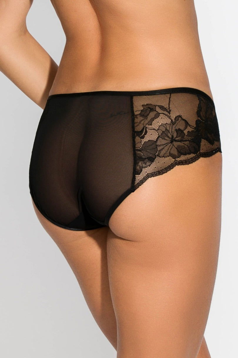 Slip da donna in pizzo - amelia - nero