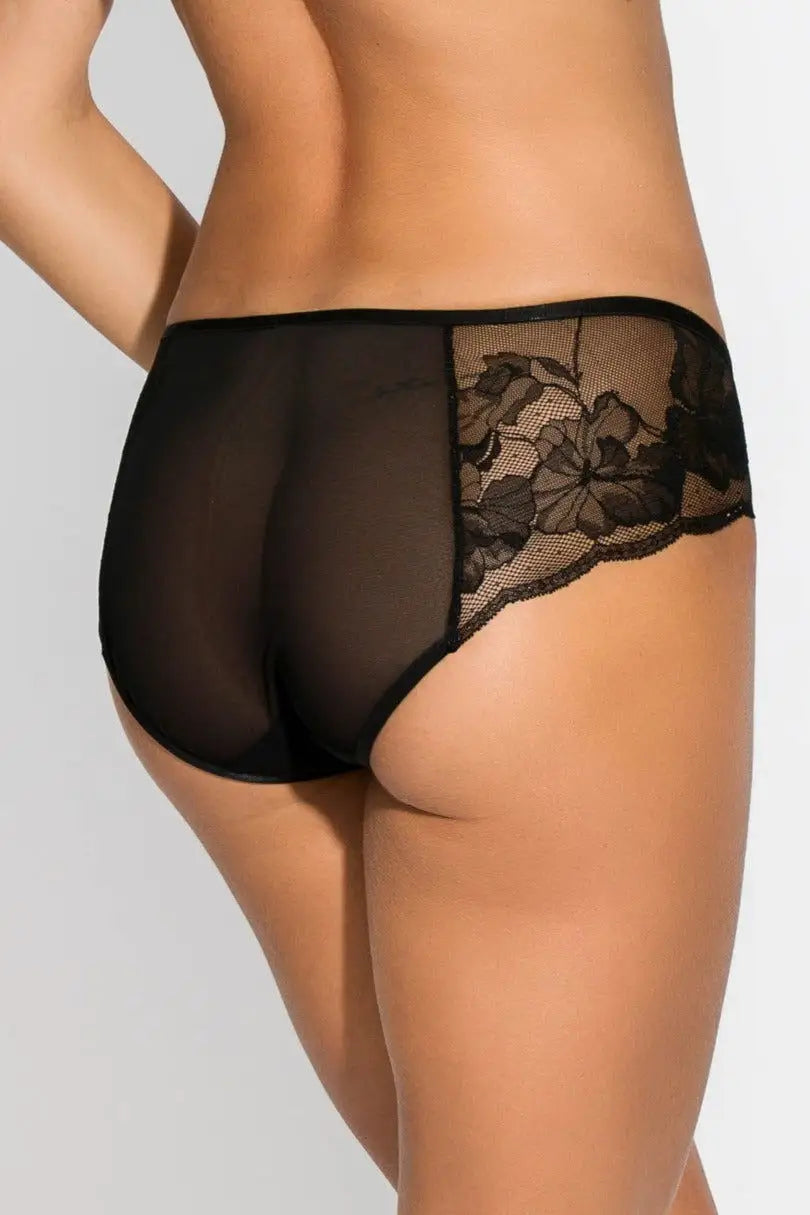 Slip da donna in pizzo - amelia - nero