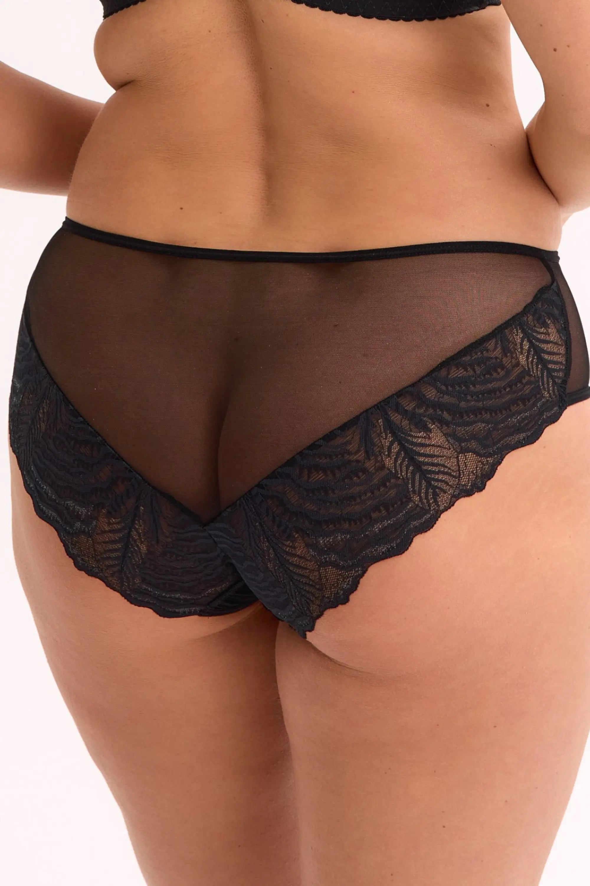 Slip da donna in pizzo - isla jessia - nero