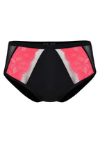 Slip donna con pizzo neon e tulle beige - funny
