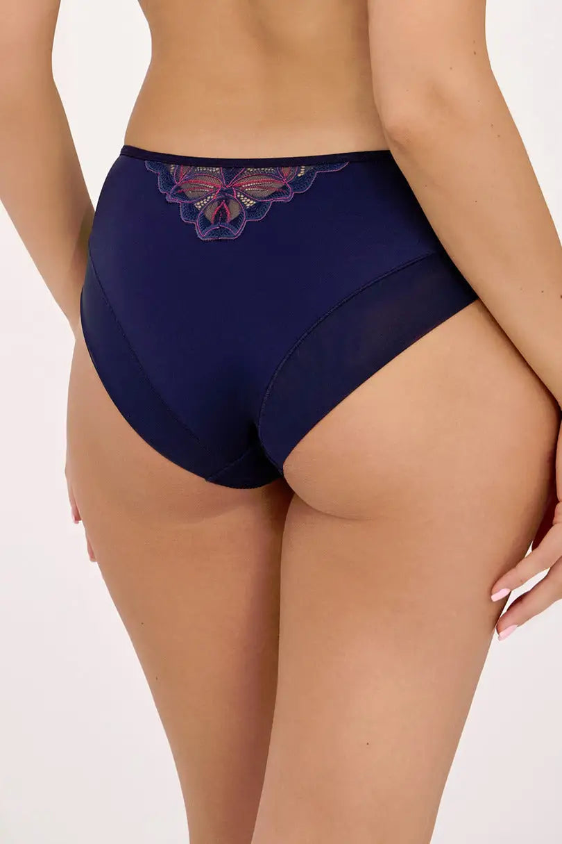 Slip da donna in pizzo - sensation blue navy