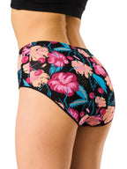 Slip donna a vita alta – comfort in bambù e stampe floreali