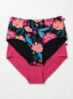 Slip donna a vita alta – comfort in bambù e stampe floreali