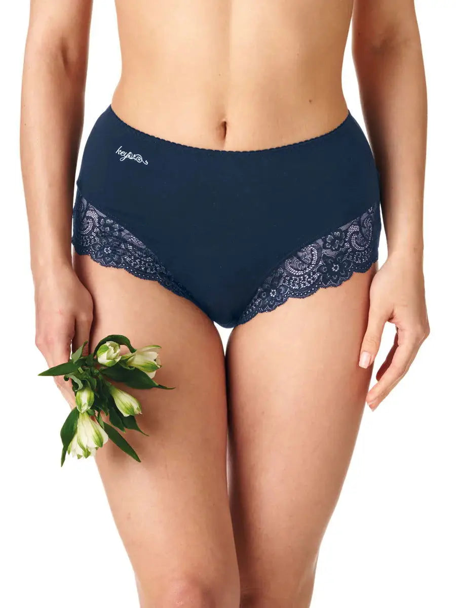 Slip da donna a vita alta in cotone elasticizzato | pack