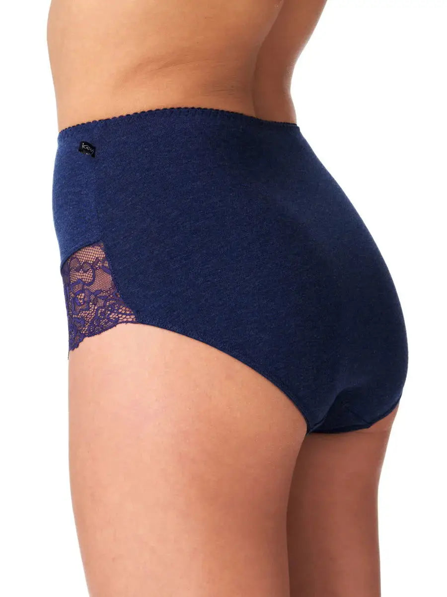 Slip da donna a vita alta in cotone elasticizzato | pack