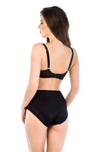 Slip donna a vita alta - naked 19064 - nero-beige