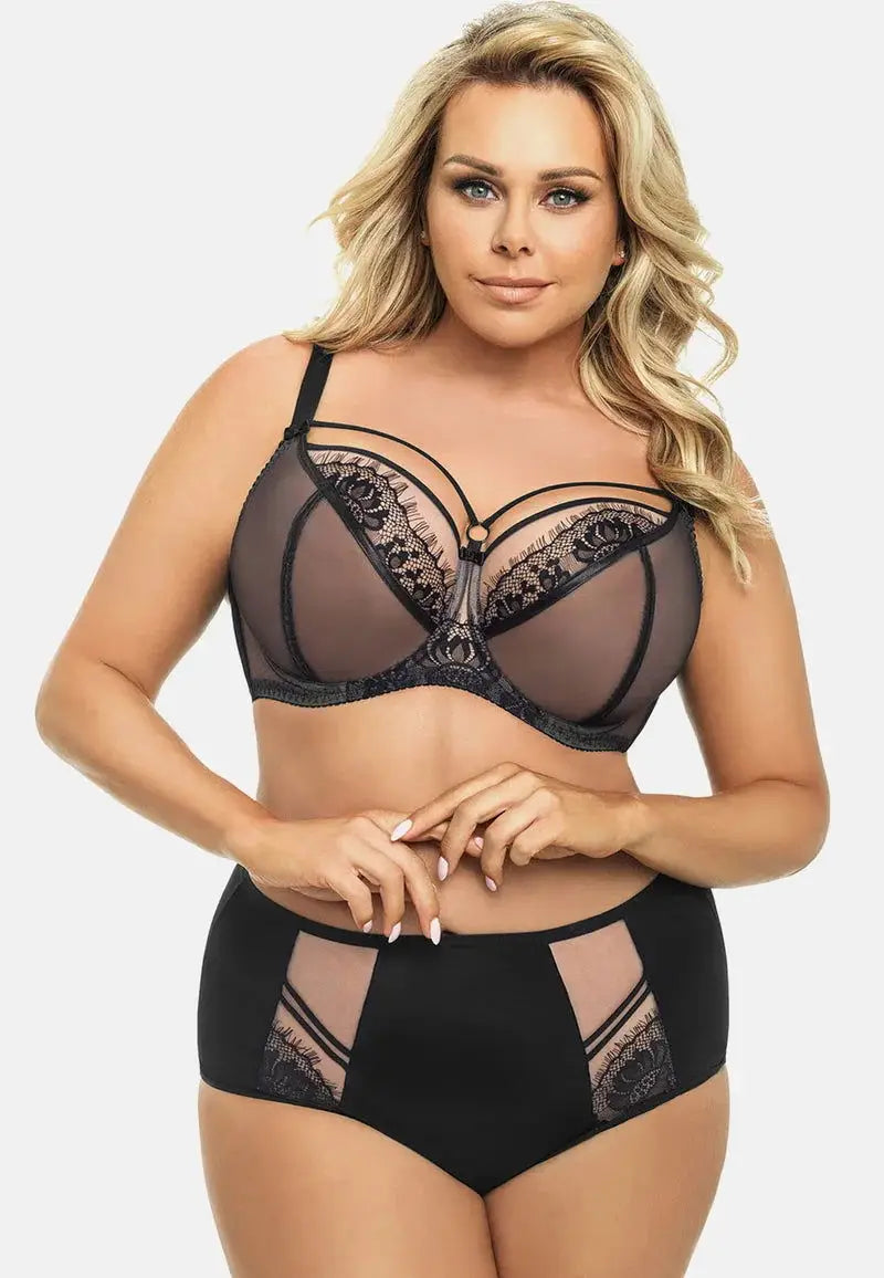 Slip donna vita alta - paradise - nero - k497