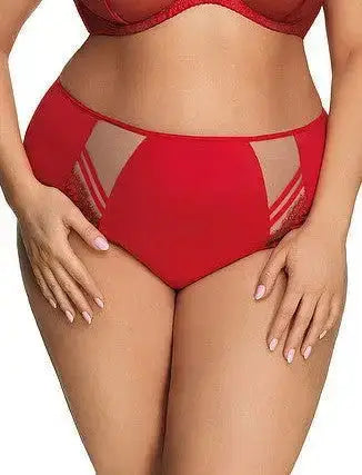 Slip donna vita alta - paradise - rosso - k497