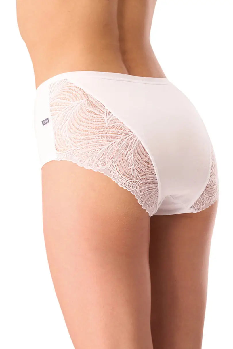 Slip da donna a vita alta con pizzo - lpf 112 - pack 2 pezzi