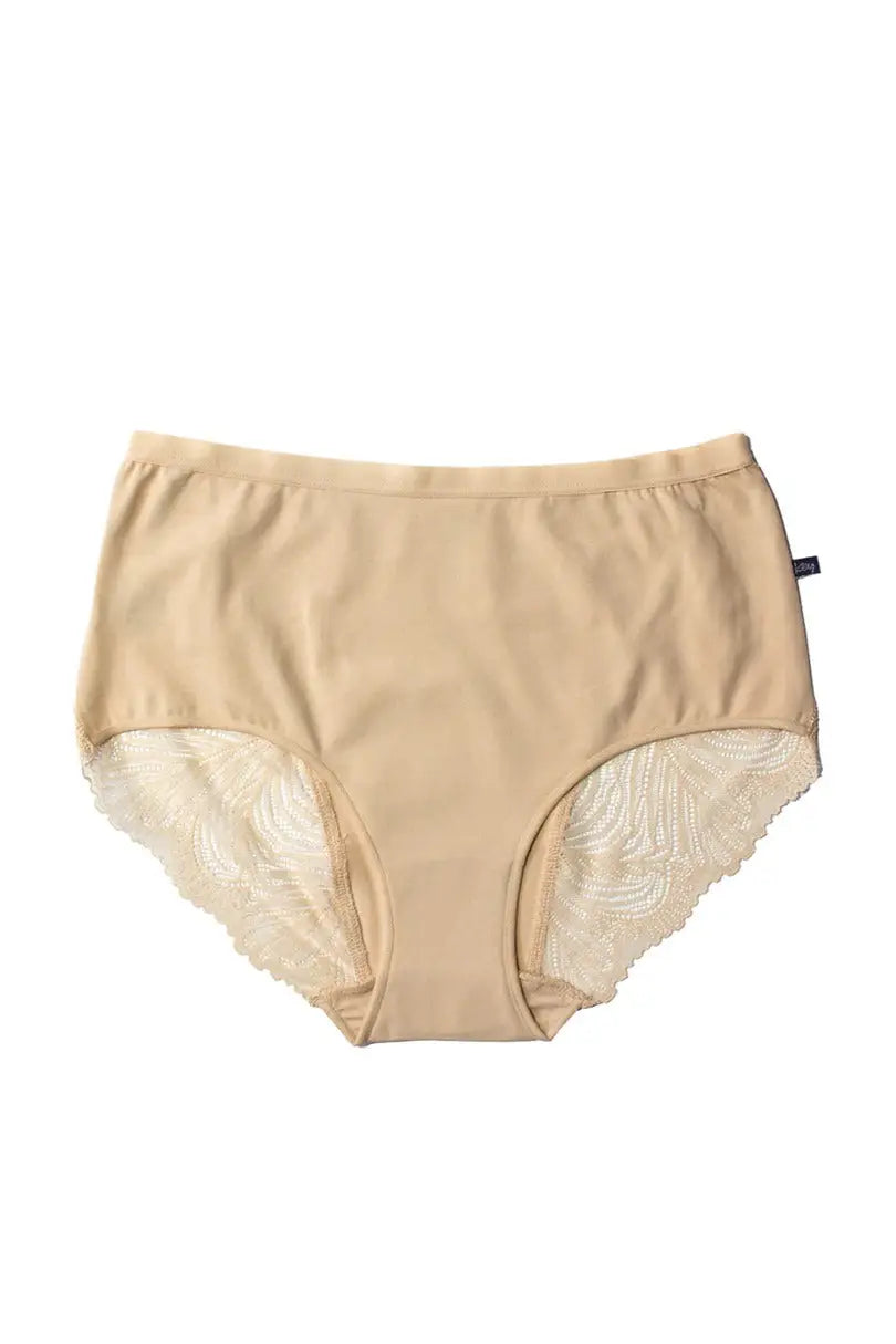 Slip da donna a vita alta con pizzo - lpf 112 - pack 2 pezzi