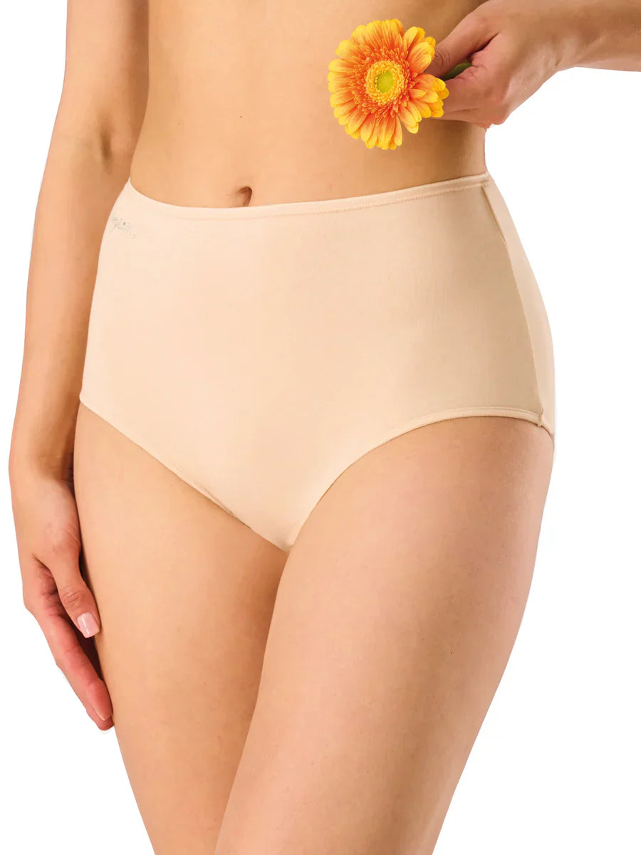 Slip maxi a vita alta in cotone elasticizzato - confezione