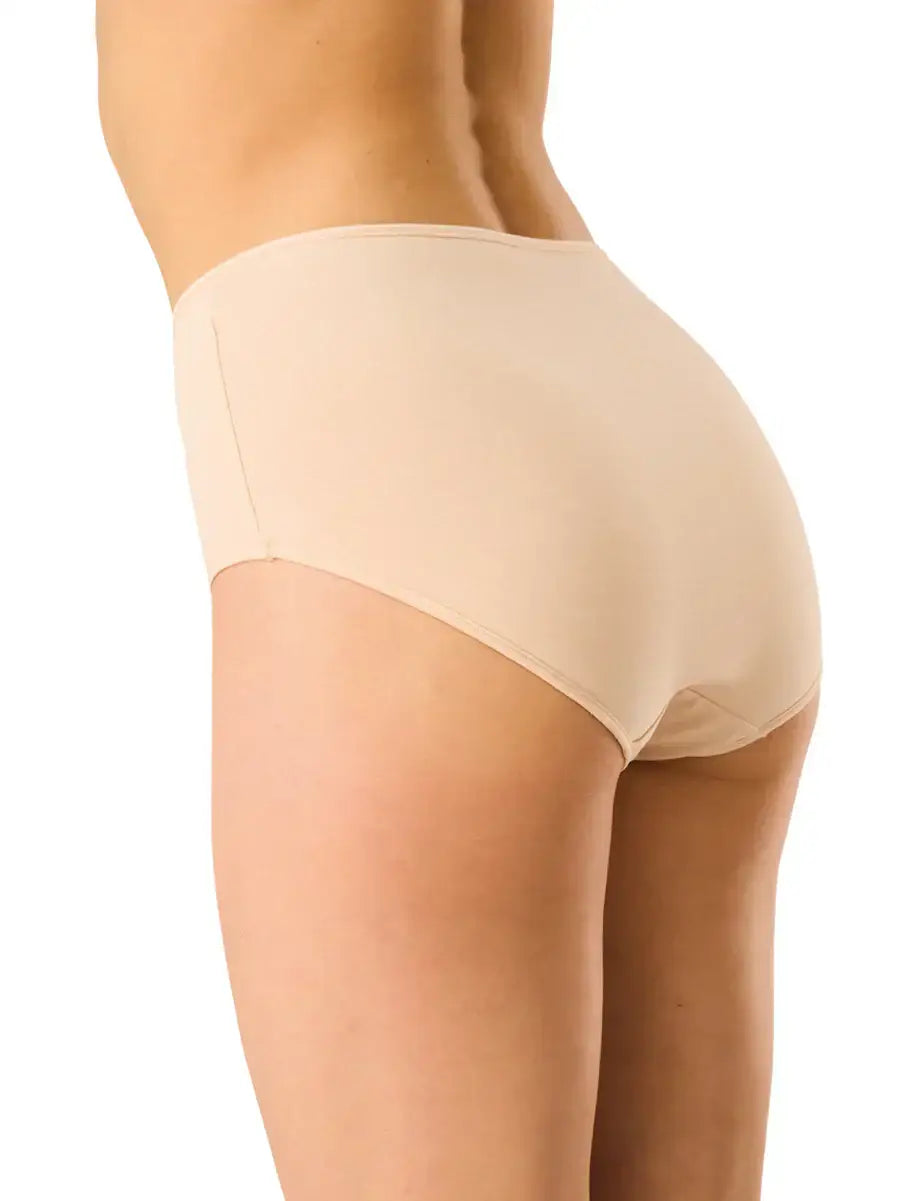 Slip maxi a vita alta in cotone elasticizzato - confezione