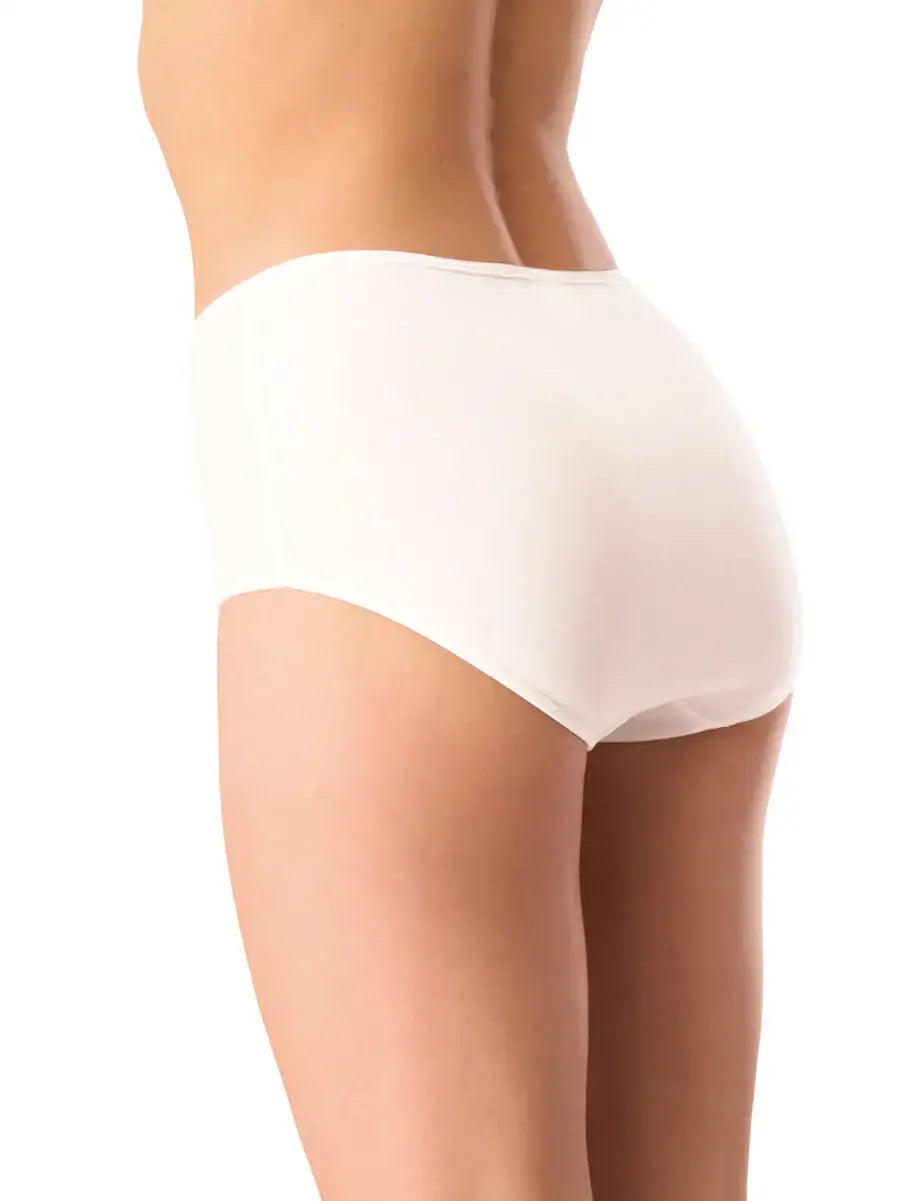 Slip maxi a vita alta in cotone elasticizzato - confezione