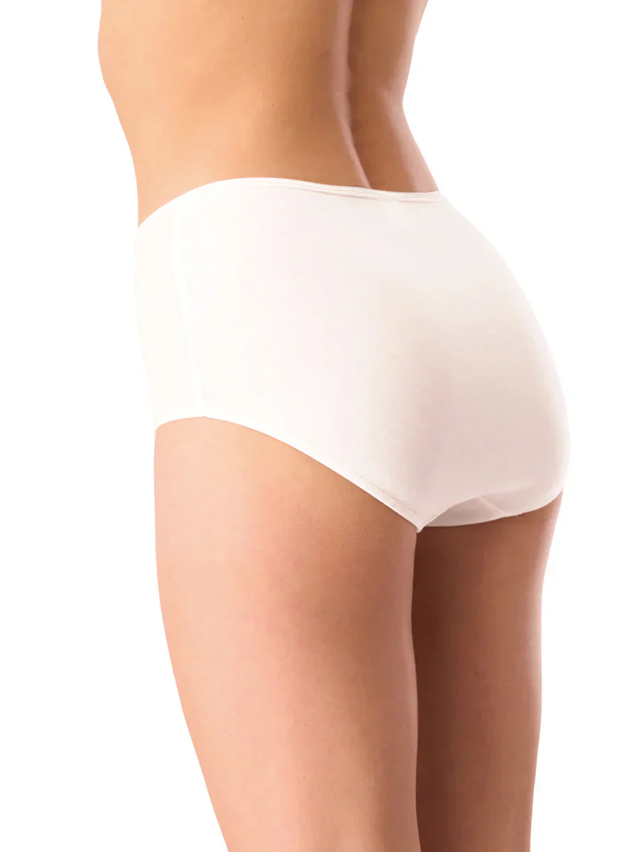 Slip maxi a vita alta in cotone elasticizzato - confezione