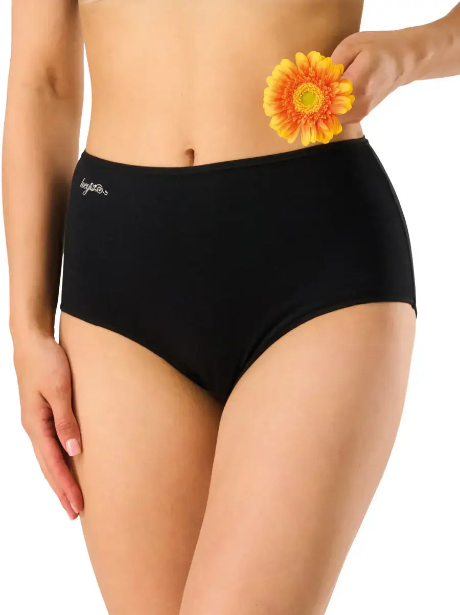 Slip maxi a vita alta in cotone elasticizzato - confezione