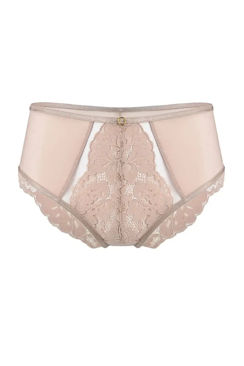 Slip in pizzo - jasmin - cappuccino