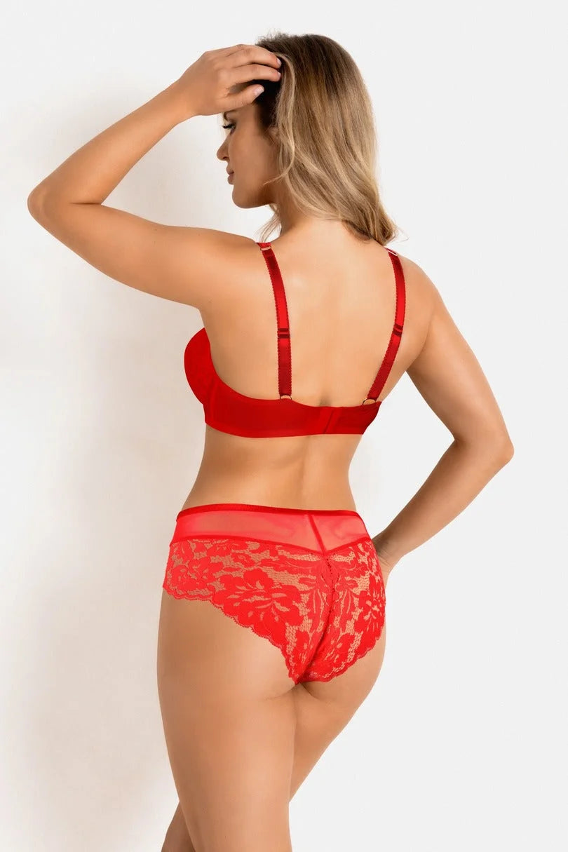 Slip in pizzo - jasmin - rosso