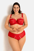 Slip in pizzo - jasmin - rosso