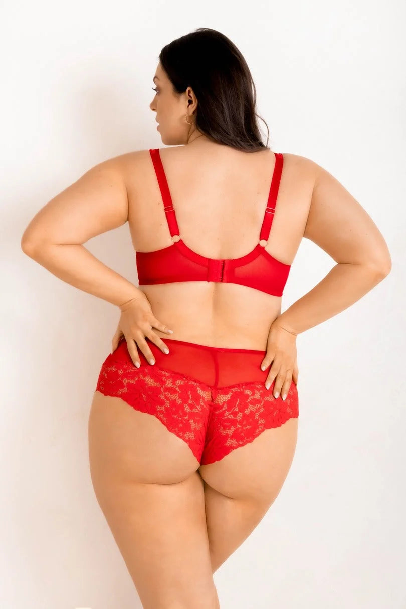 Slip in pizzo - jasmin - rosso