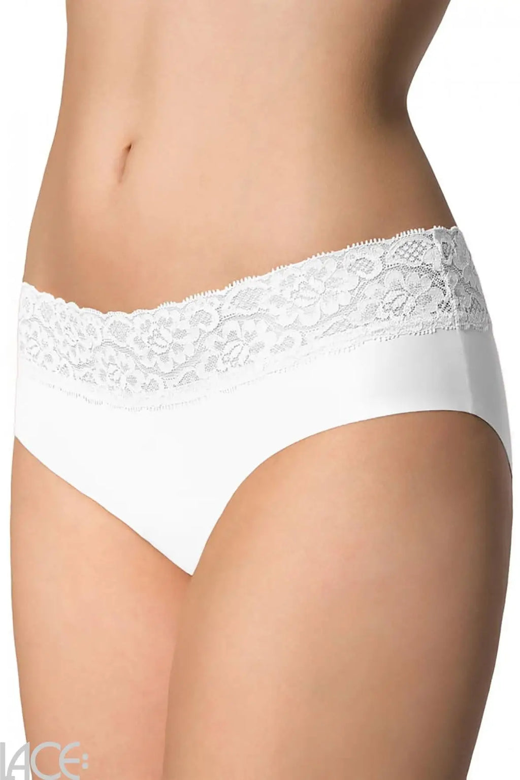 Slip senza cuciture ultrapiatti con pizzo - hipster panty