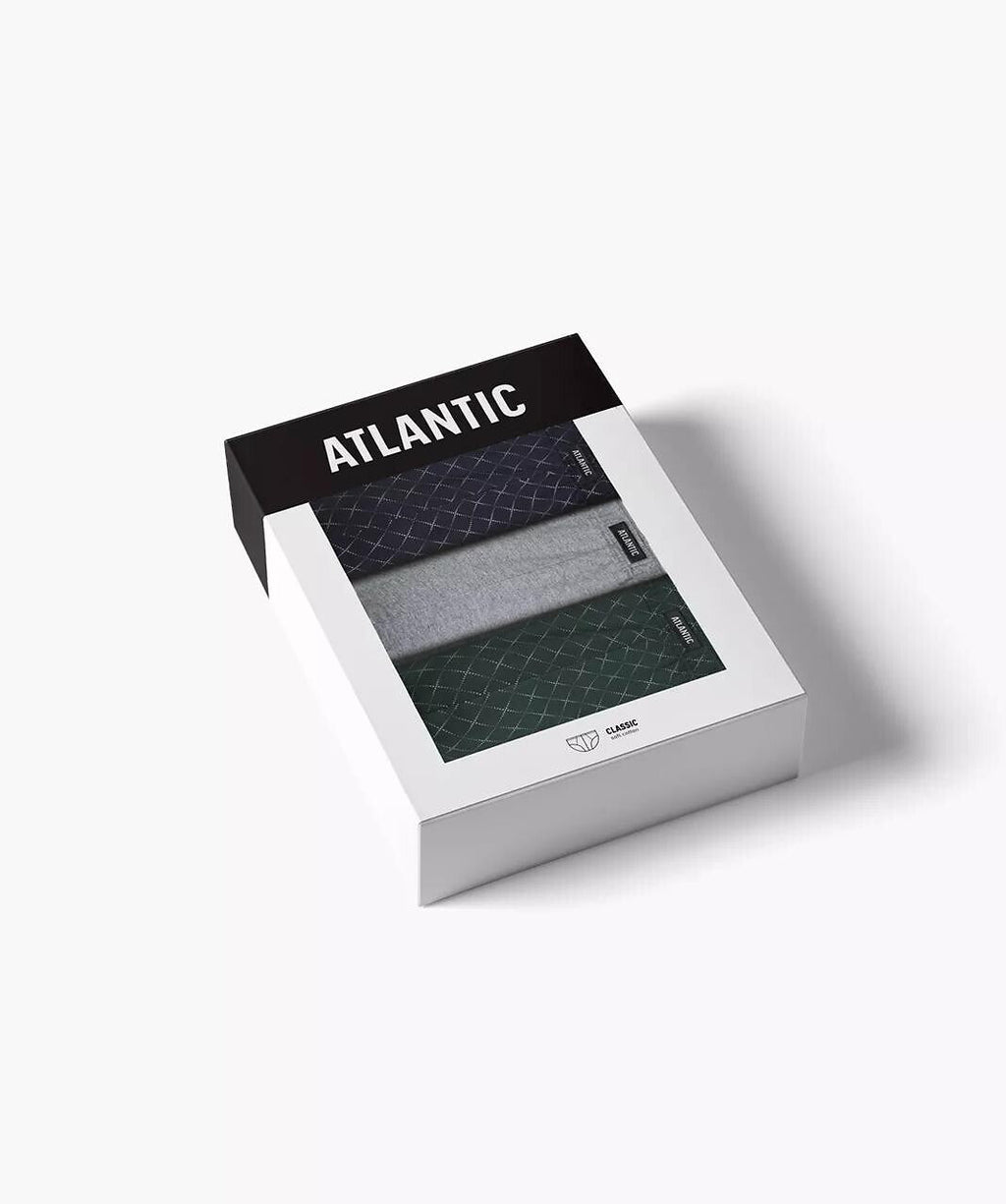 Slip uomo a fianco largo in cotone - confezione da 3 pezzi