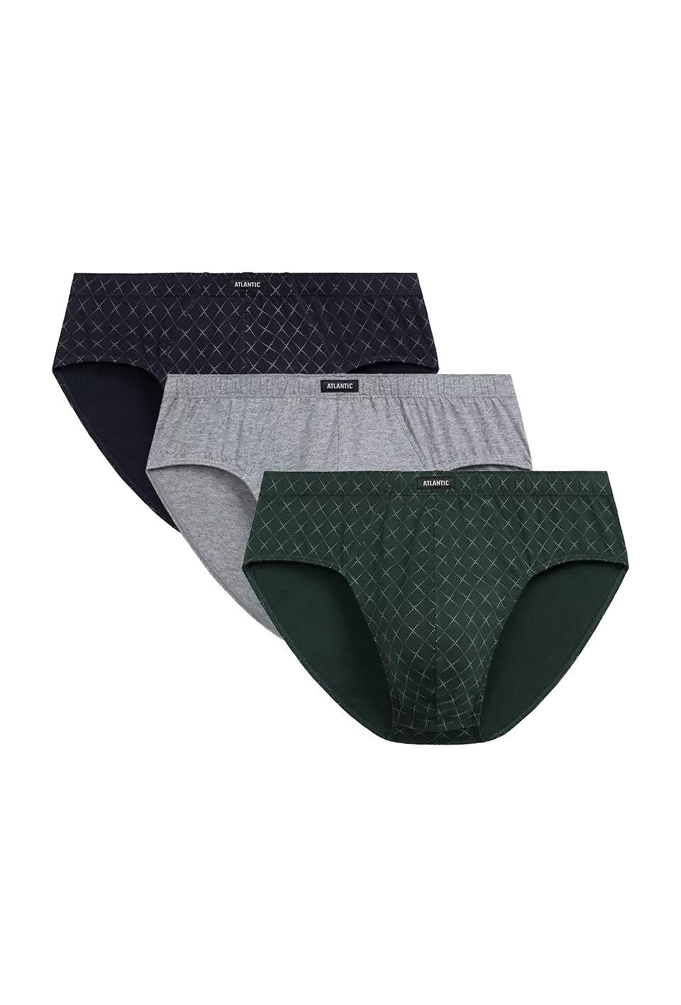 Slip uomo a fianco largo in cotone - confezione da 3 pezzi