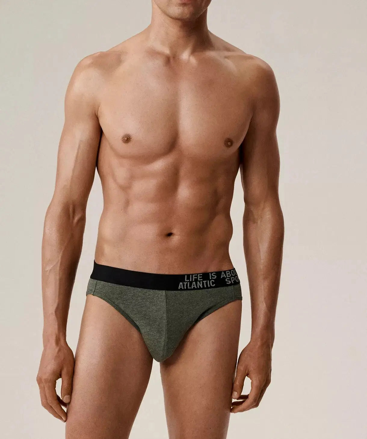 Slip uomo atlantic in cotone elasticizzato – pack da 3