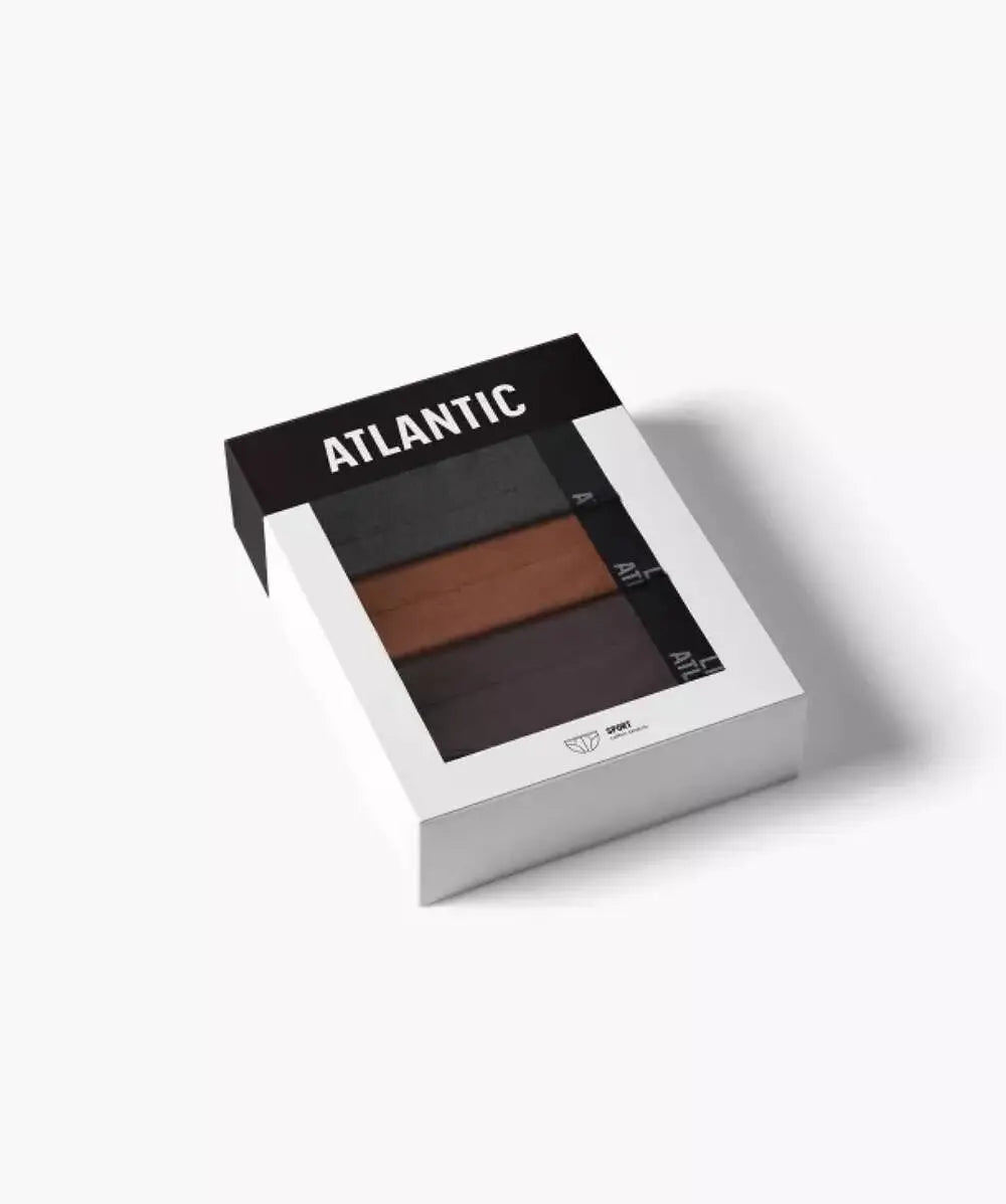 Slip uomo atlantic in cotone elasticizzato – pack da 3