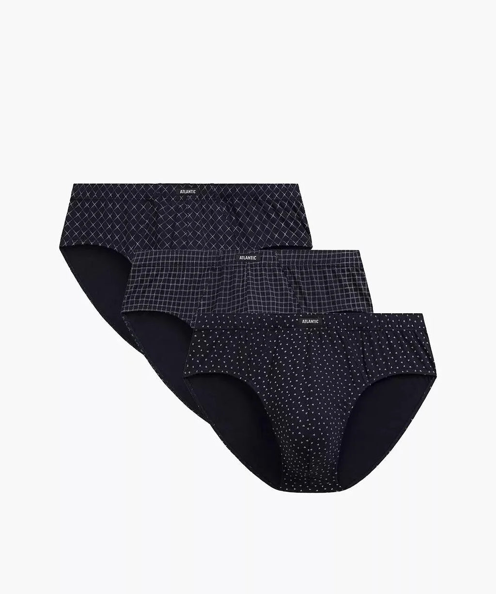Slip uomo classici atlantic – set da 3 pezzi in cotone