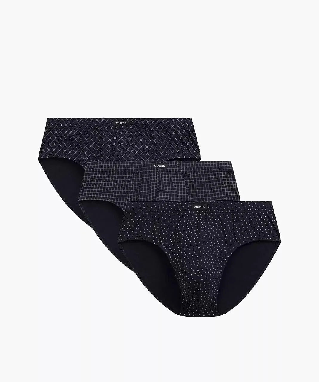 Slip uomo classici atlantic – set da 3 pezzi in cotone