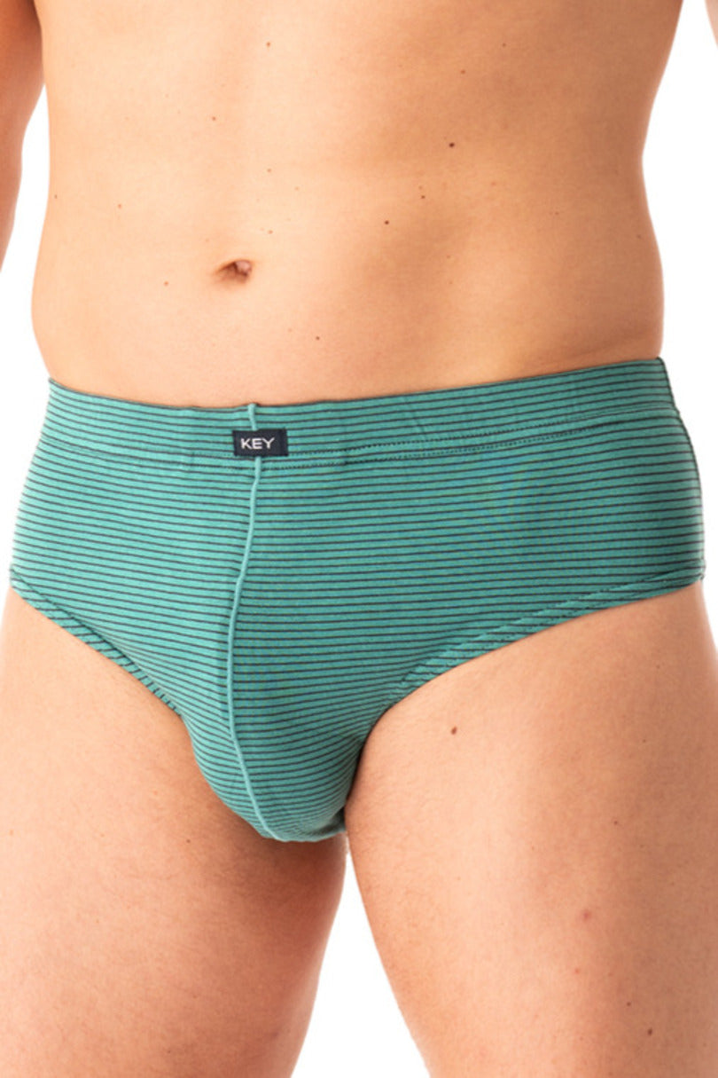 Slip uomo in cotone elasticizzato a righe - pack da 2 pezzi