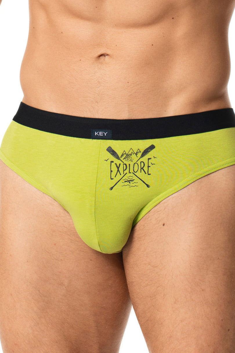 Slip uomo in cotone elasticizzato con stampa - pack da 2