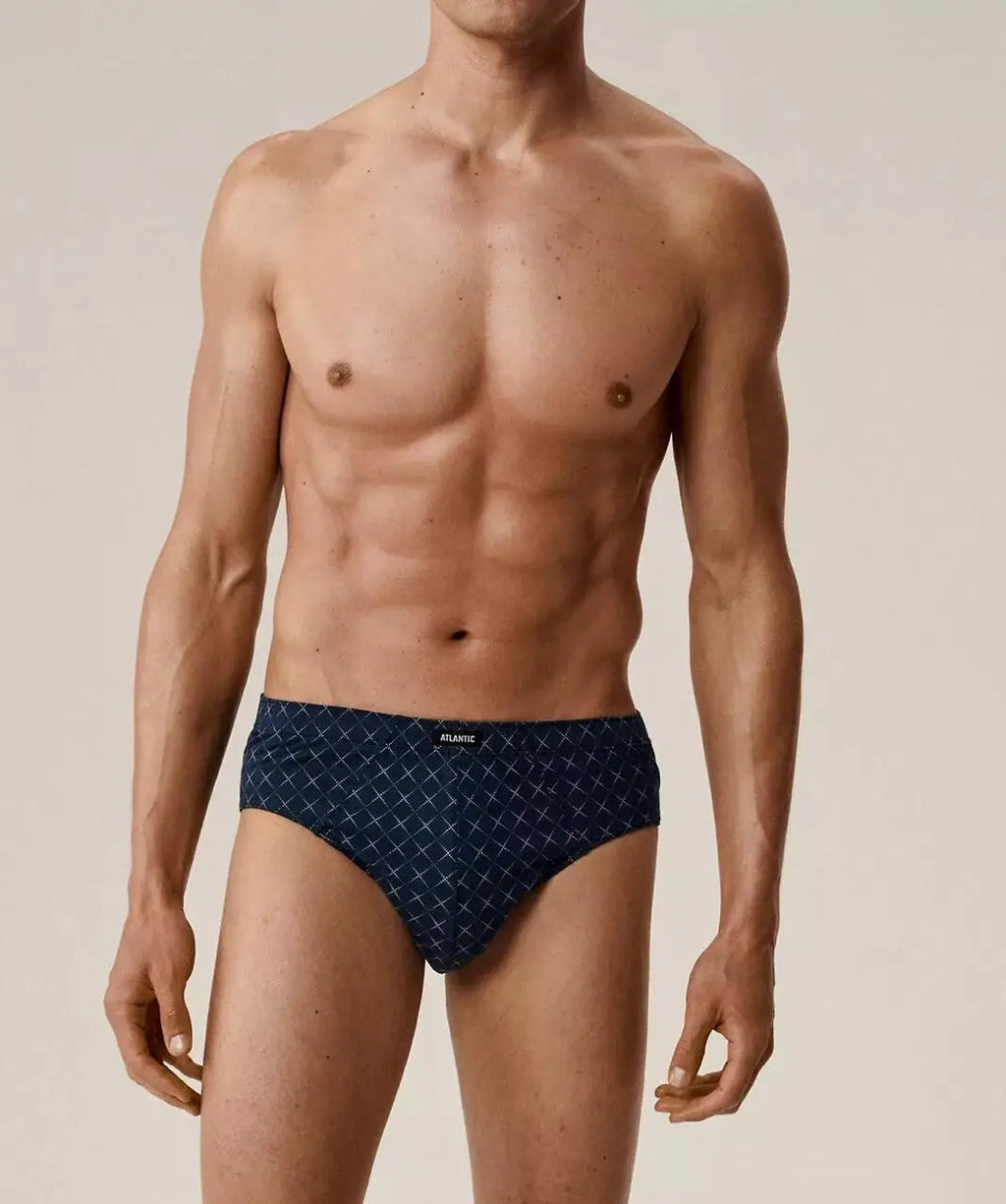 Slip uomo a fianco largo in cotone - confezione da 3 pezzi