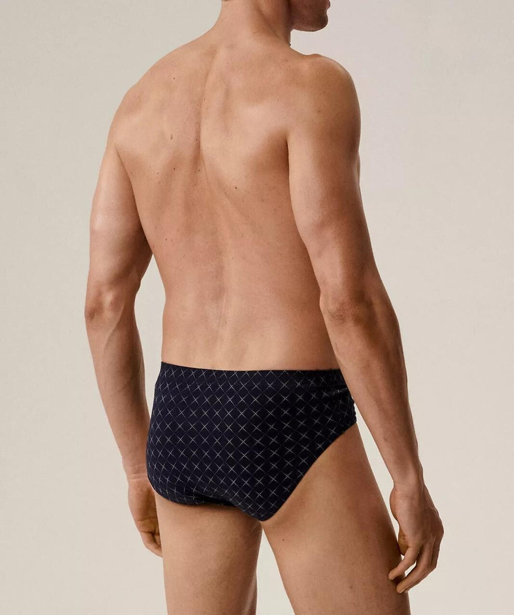 Slip uomo a fianco largo in cotone - confezione da 3 pezzi