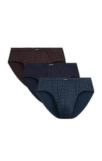 Slip uomo a fianco largo in cotone - confezione da 3 pezzi